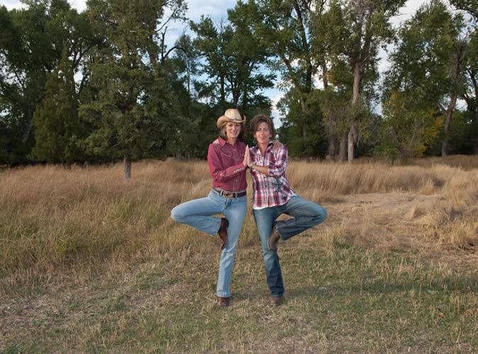way back when, on LUXE Cowgirl Yoga in Montana 